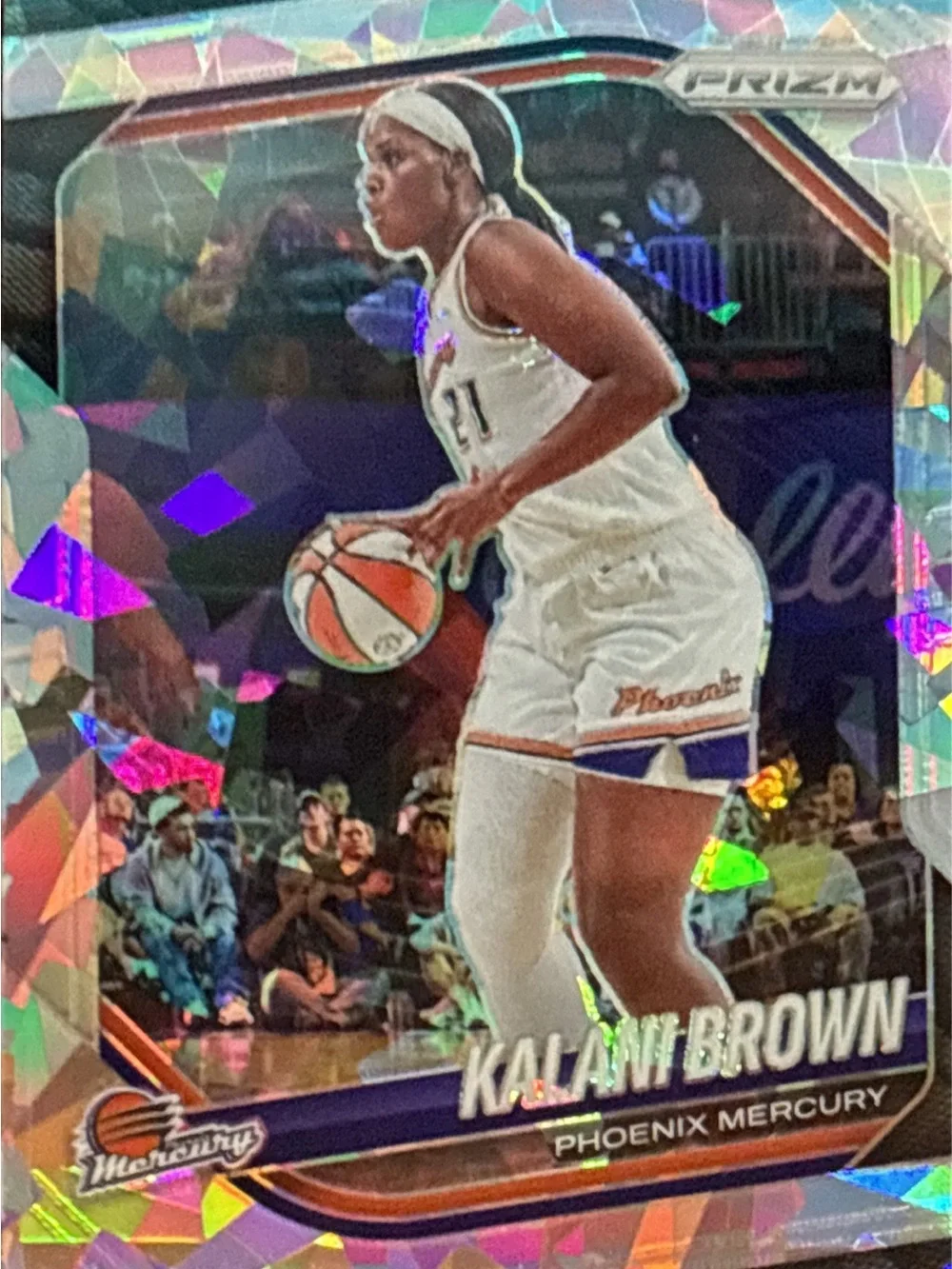 Panini Prizm Phoenix Mercury Kalani Brown WNBA Basketball Card - Rainbow Prizm